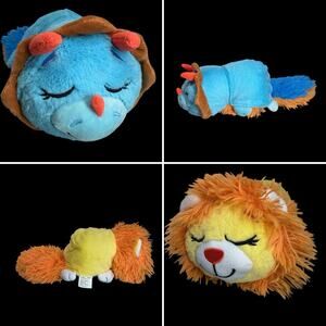Happy Nappers FlipaZoo Dino Lion Reversible Plush 11 in Soft Toy Pillow 14 In